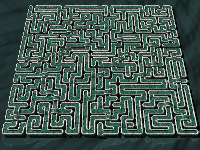 raytraced 25x25 maze 4